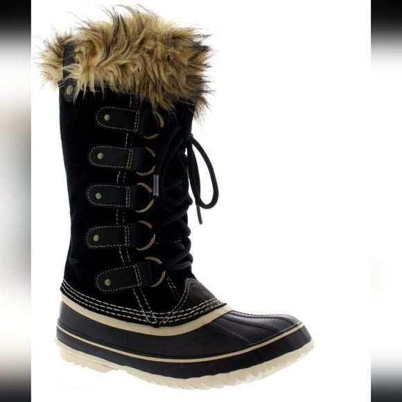 SOREL | Joan Of Arctic NL1540 boots black suede sz 10 - Picture 1 of 7
